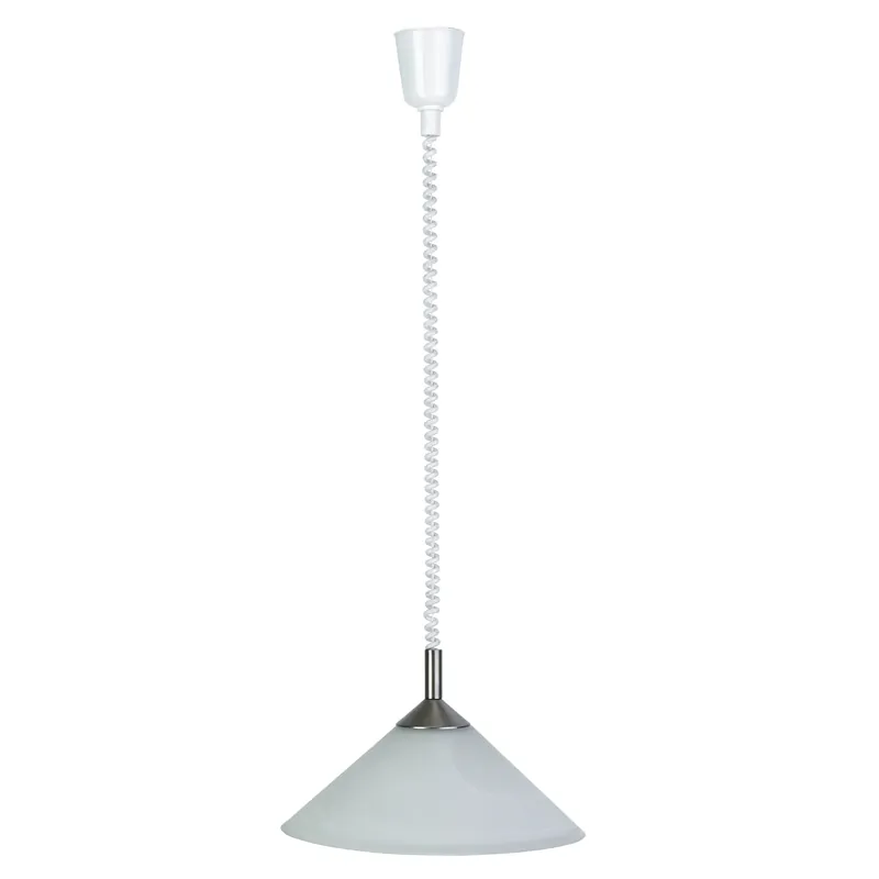 Neue Ware Pendelleuchte Alva - Glas Silber