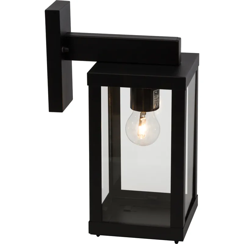 Saisonangebot Außenwandleuchte aus Glas - Hannah - Schwarz