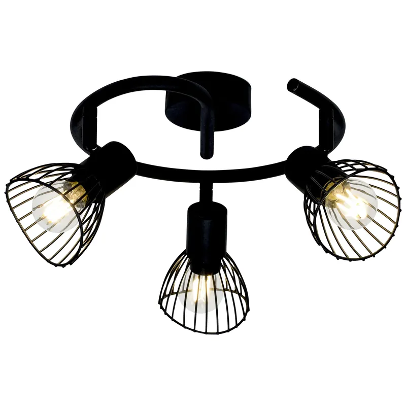 Sale Spotspirale aus Metall - Flora - Schwarz
