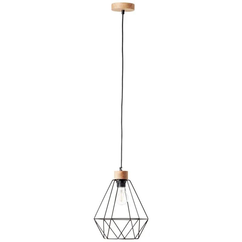 Must-Have Pendelleuchte aus Holz - Fine - Braun