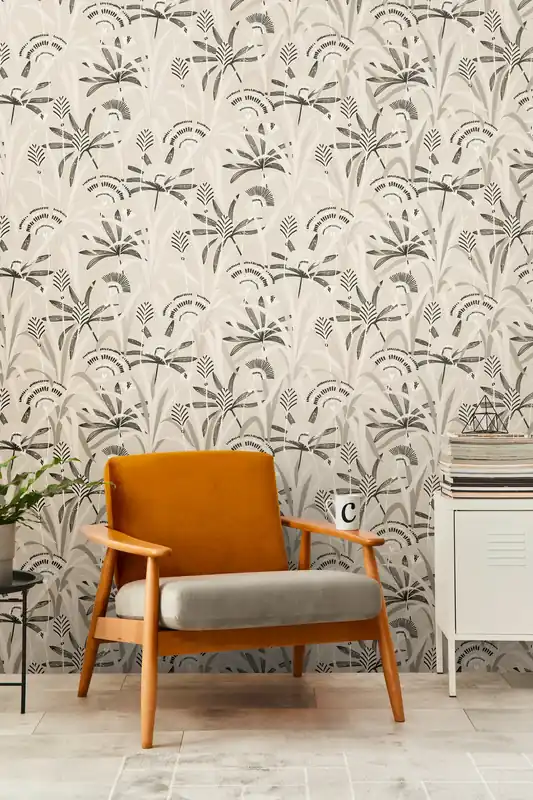 Must-Have Profiltapete, Floral, schwarz 399361