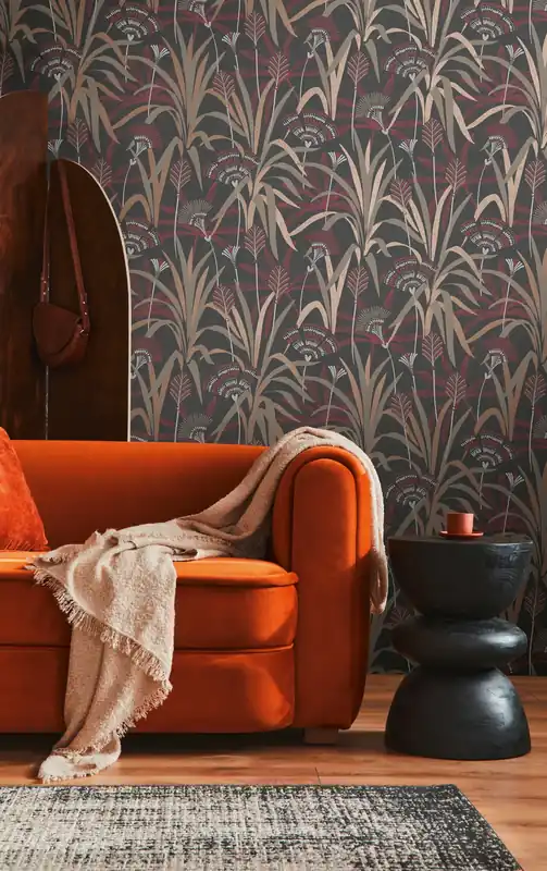 Profiltapete, Floral, metallic 399364 Mega-Angebot