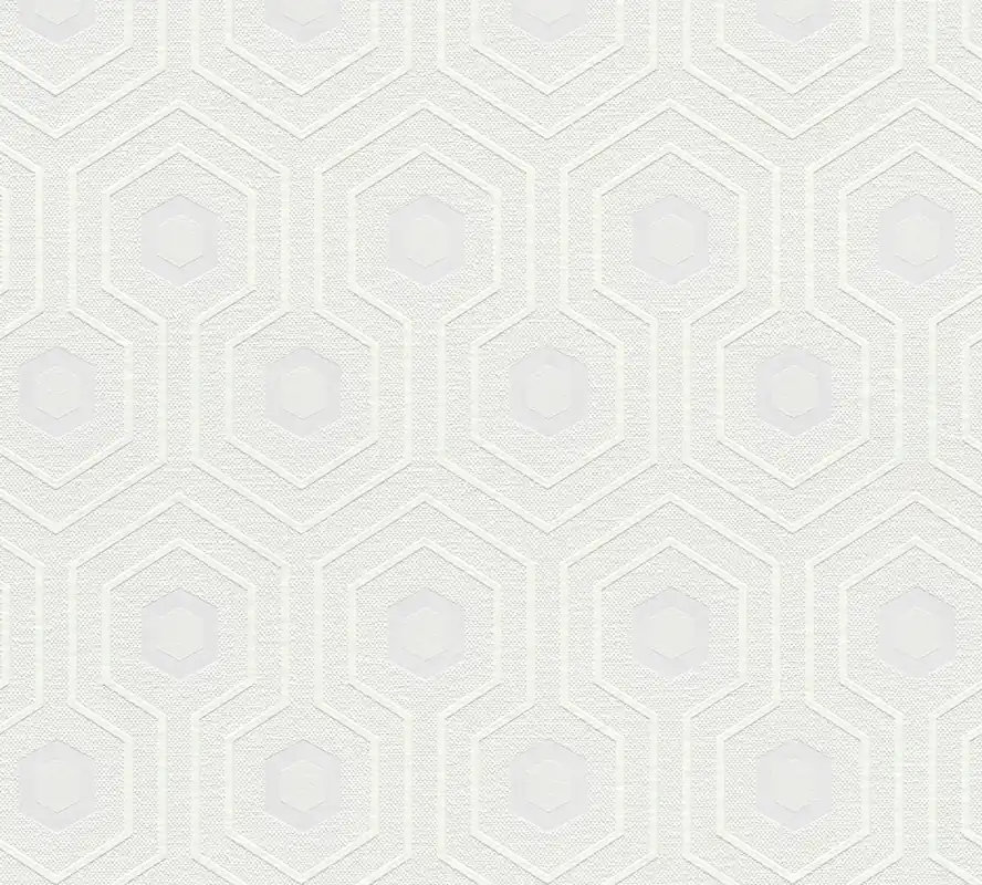 Begrenztes Angebot Vliestapete überstreichbar mit Retro-Muster 384781