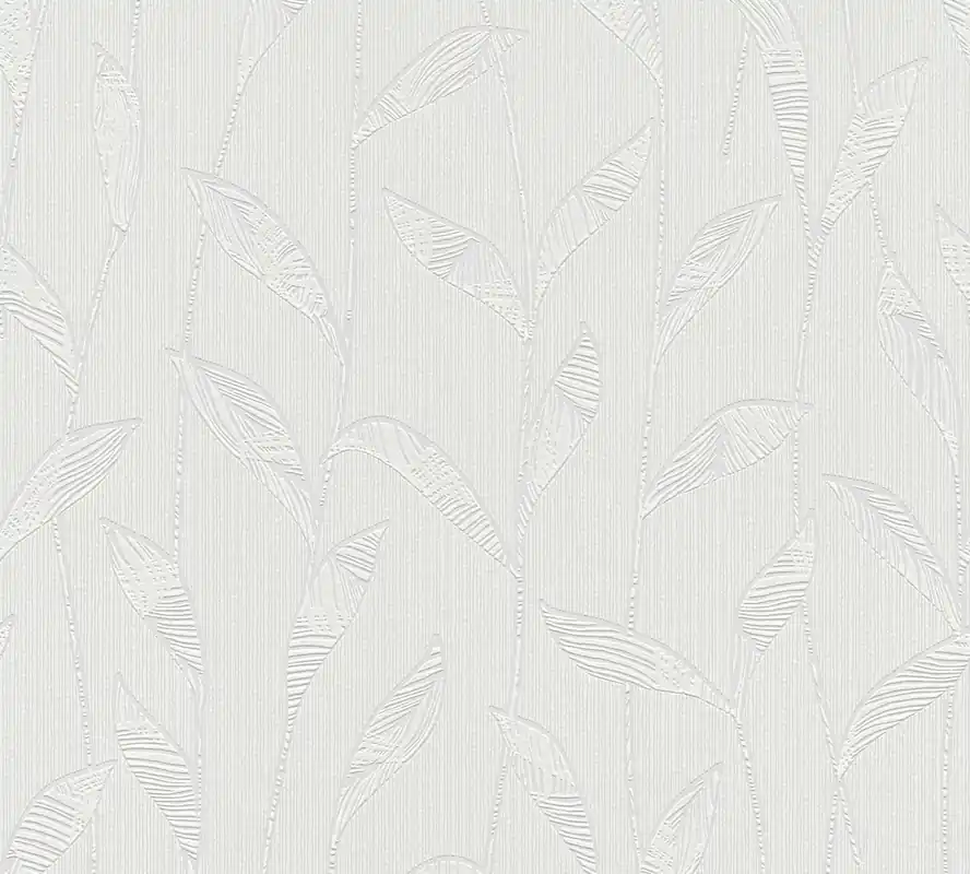 Vliestapete überstreichbar mit Blatt-Muster 384721 Begrenztes Angebot