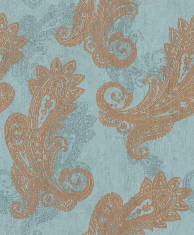 Vliestapete 746440 Blau-Hellblau Muster & Motive 10,05 m x 0,53 m Neue Kollektion