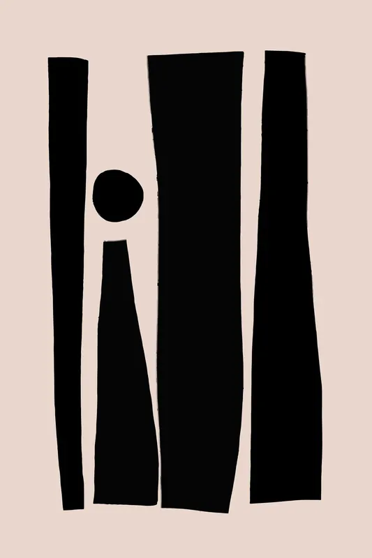 Nur Heute Leinwand Abstract I 30 x 45 cm