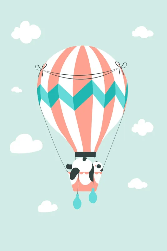 Leinwand Animal Balloon I 30 x 45 cm Zertifiziert
