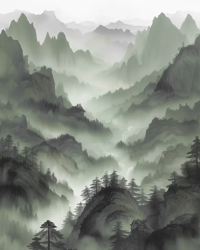 Leinwand Asian MountainG 40 x 50 cm Angebot