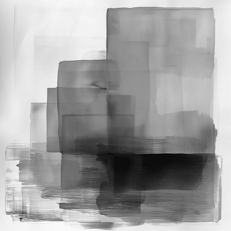 Leinwand Block Print I 30 x 30 cm Neue Kollektion