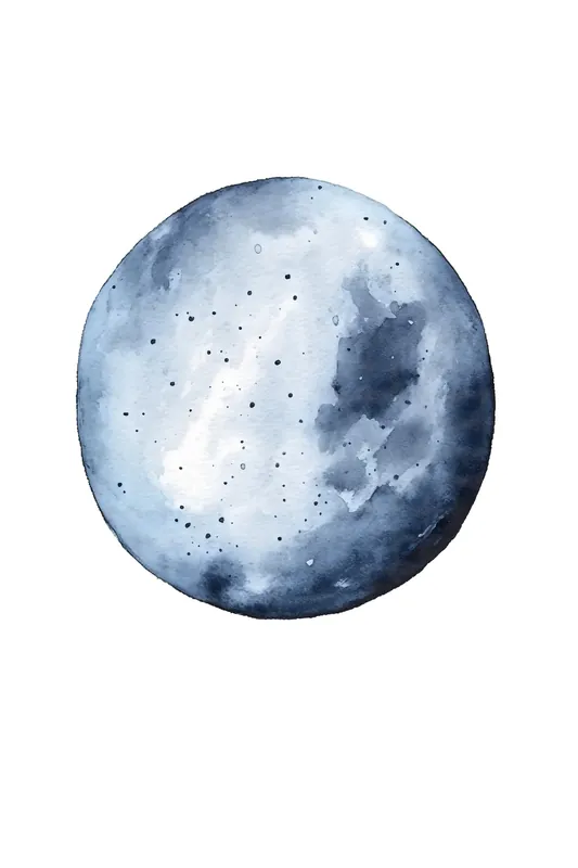 Leinwand Blue Moon 30 x 45 cm Beliebt