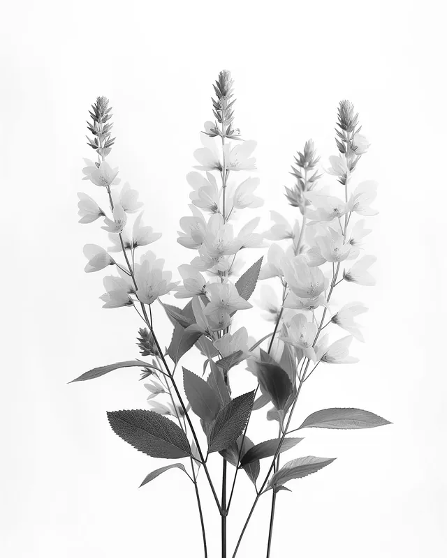 Top-Preis Leinwand Blumen SW I 40 x 50 cm