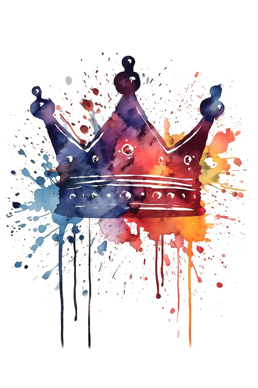 Leinwand Colourful Crown 30 x 45 cm Jetzt Kaufen