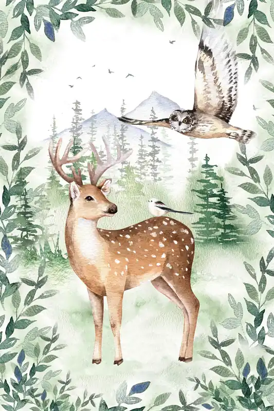 Beliebt Leinwand Forest Freedom 40 x 60 cm