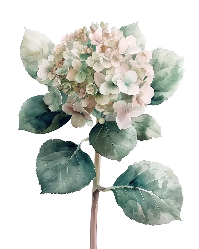 Leinwand Hortensie Rose 40 x 50 cm Solange Der Vorrat Reicht