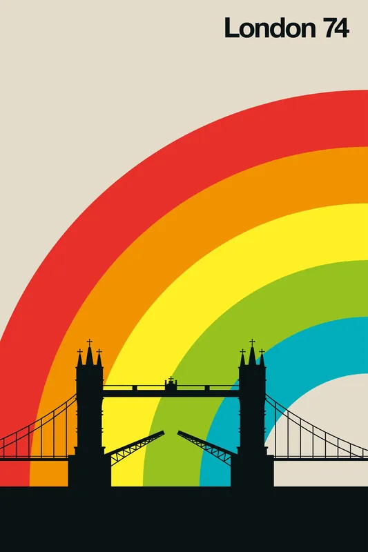 Neu Im Sortiment Leinwand London74 30 x 45 cm