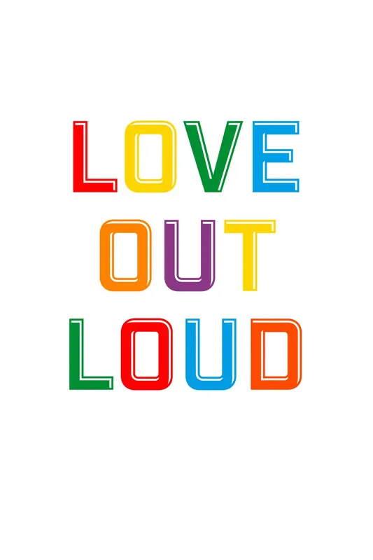 Leinwand Love Out Loud II 30 x 45 cm Neu