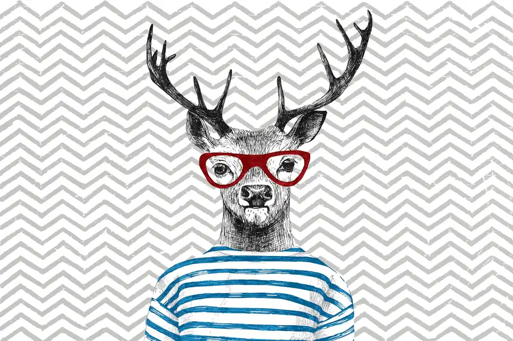 Leinwand Modern Deer I 45 x 30 cm Top-Preis