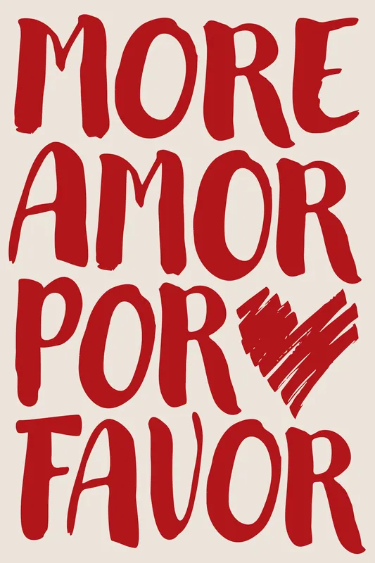 Zertifiziert Leinwand More Amor 30 x 45 cm