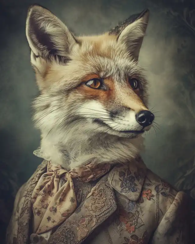 Super-Preis Leinwand Mr.Fox 40 x 50 cm