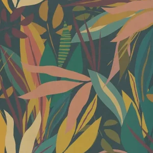 Vliestapete, Floral, blau 782091 Zertifiziert