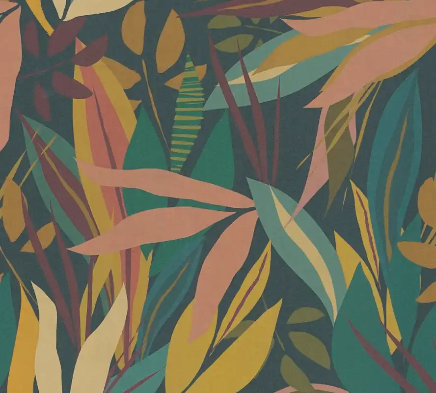 Vliestapete, Floral, blau 782091 Zertifiziert