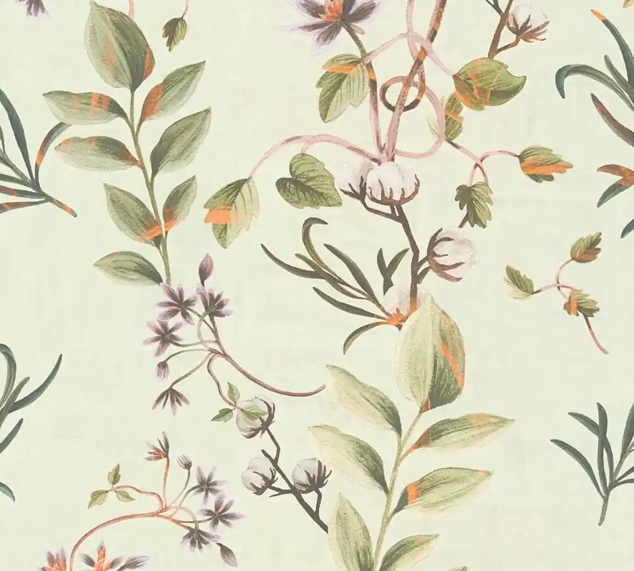 Schneller Versand Vliestapete, Floral, braun 782121