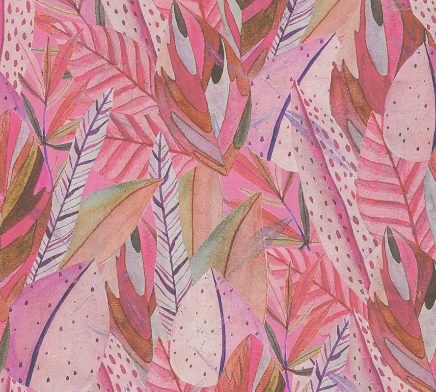 Vliestapete, Floral, pink 782203 Markenprodukt