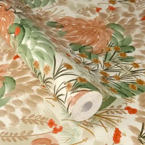 Vliestapete floral braun 868319 Neu Im Sortiment