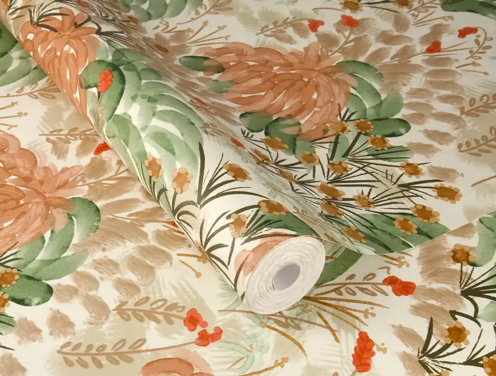 Vliestapete floral braun 868319 Neu Im Sortiment
