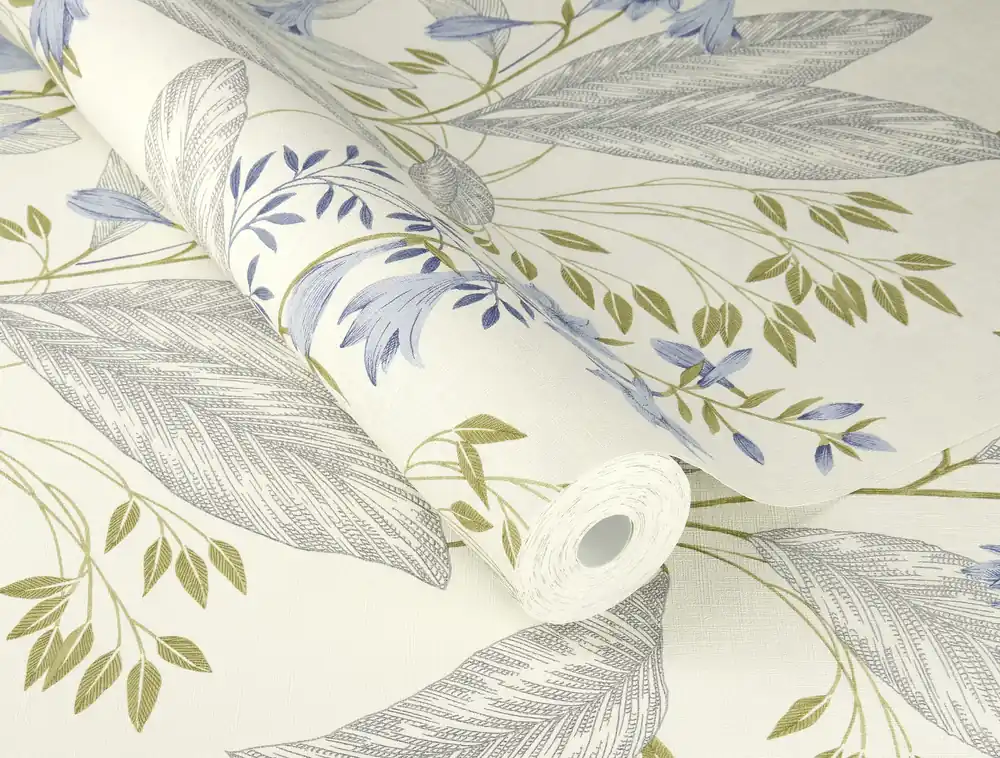 Vliestapete floral blau-grün 794441 Heißes Angebot