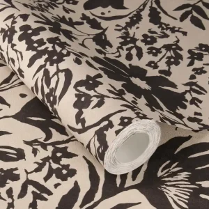 Vliestapete floral schwarz 330434 Neu