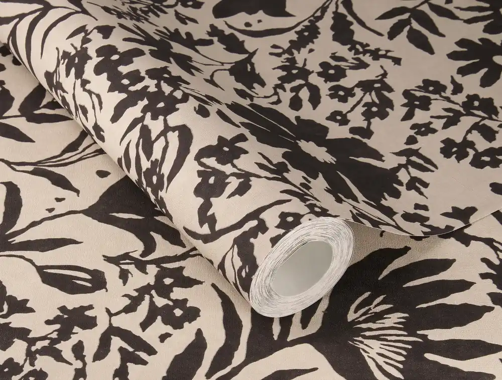 Vliestapete floral schwarz 330434 Neu