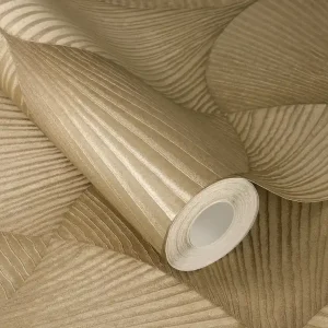Vliestapete Fächer gold-metallic 608243 Günstig