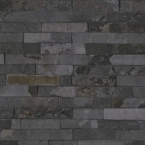 Wochenendangebot A.S. Création Best of Wood`n Stone 2nd Edition, Steintapete, schwarz, grau 355825