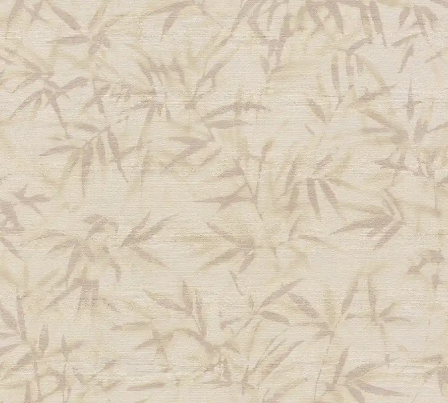 Vliestapete Floral - Blätter, beige, metallic, A.S. Création 790463 Schneller Versand