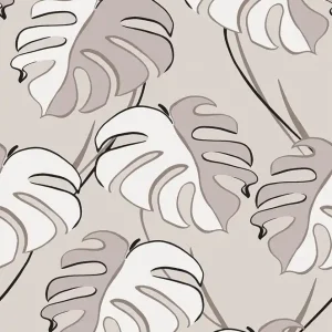 Versand Am Gleichen Tag Novamur Vliestapete, Floral, grau 81606