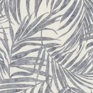 Aktuell Rasch Linares, Botanical, weiß blau 617429