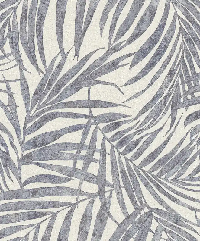 Aktuell Rasch Linares, Botanical, weiß blau 617429