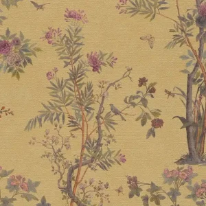 Vliestapete Floral - Blätter, grün, gold, A.S. Création 790432 Direktkauf