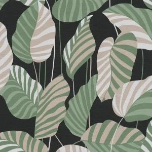 A.S. Création Antigua, Florale Tapete, schwarz, grün 390942 Must-Have