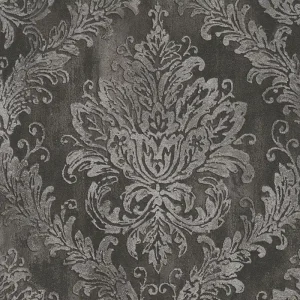 Vliestapete Ornament - Barock, grau, schwarz, A.S. Création 790496 Aktuell