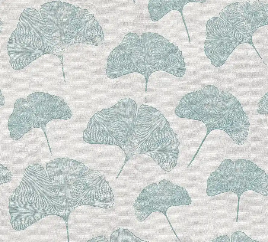 Neue Kollektion A.S. Création Premium Wall 2, Florale Tapete, mint, grau 389661