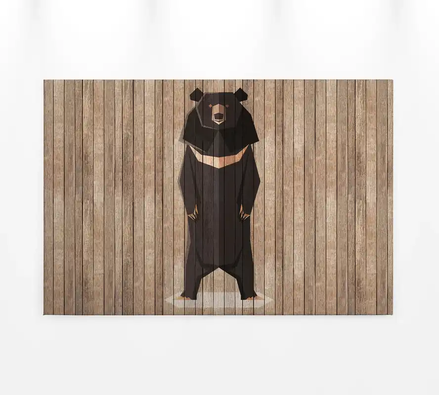 Markenprodukt Leinwandbild Bär, braun, 90x60 cm DD120426