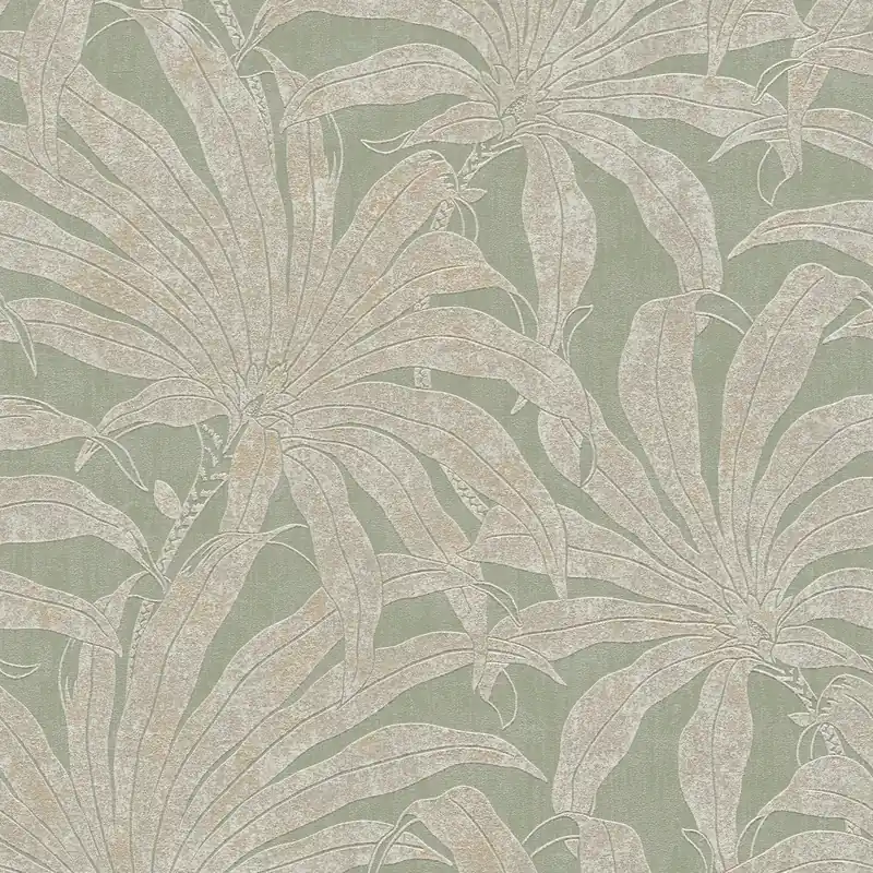 Knallerangebot A.S. Création Jade 2, Pflanzen, grün, gold, silber und weiß 395012