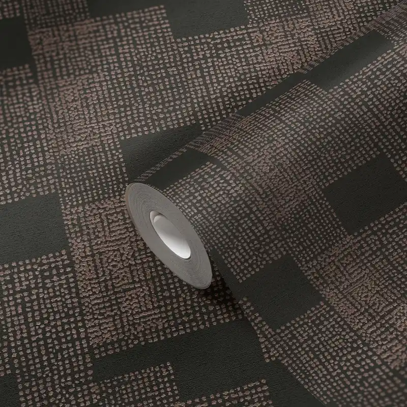 Livingwalls Desert Lodge, Geometrische Tapete, bronze, schwarz 385252 Nur Heute