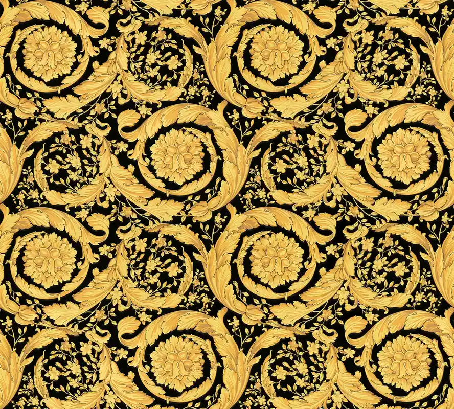 Abverkauf Versace wallpaper Versace 3, Design Tapete, gold, schwarz 935834