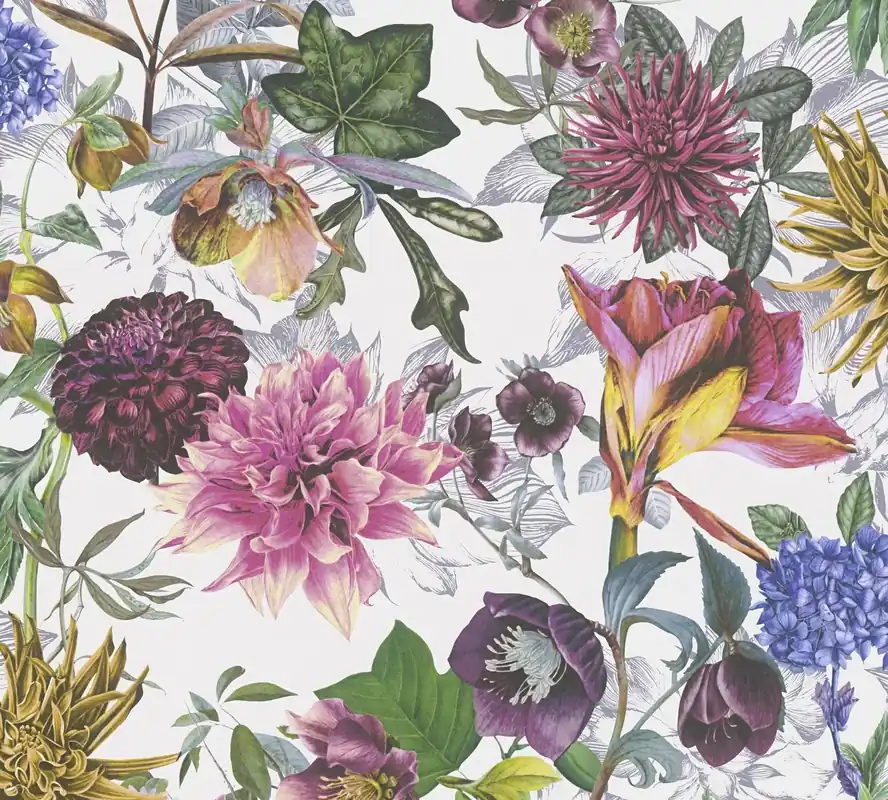 A.S. Création Dream Flowery, Florale Tapete, bunt, lila 381754 Neue Ware