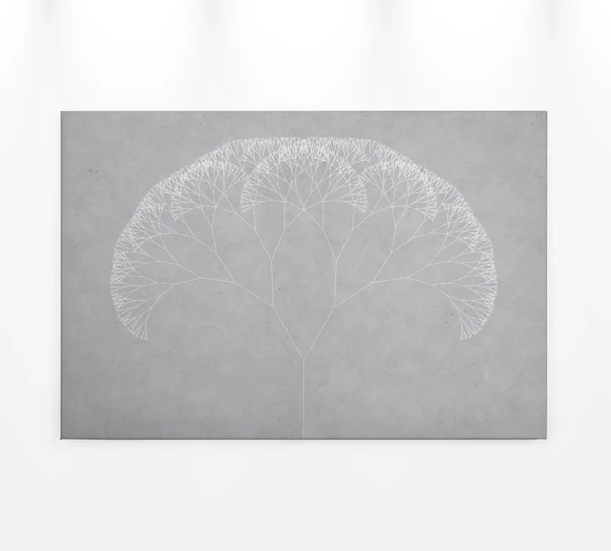 Leinwandbild Baum, grau, 90x60 cm DD120408 Top-Seller