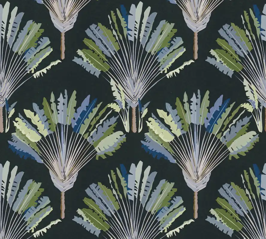 Architects Paper Jungle Chic, Dschungeltapete, schwarz, grün 377085 Letzte Chance