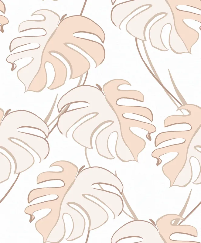 Novamur Vliestapete, Floral, weiß-beige 81605 Preiswert